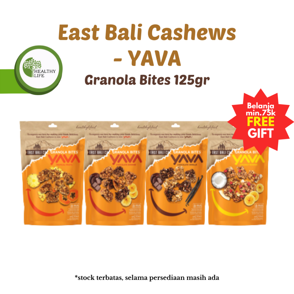 East Bali Cashews - Yava - Granola Bites 125gr