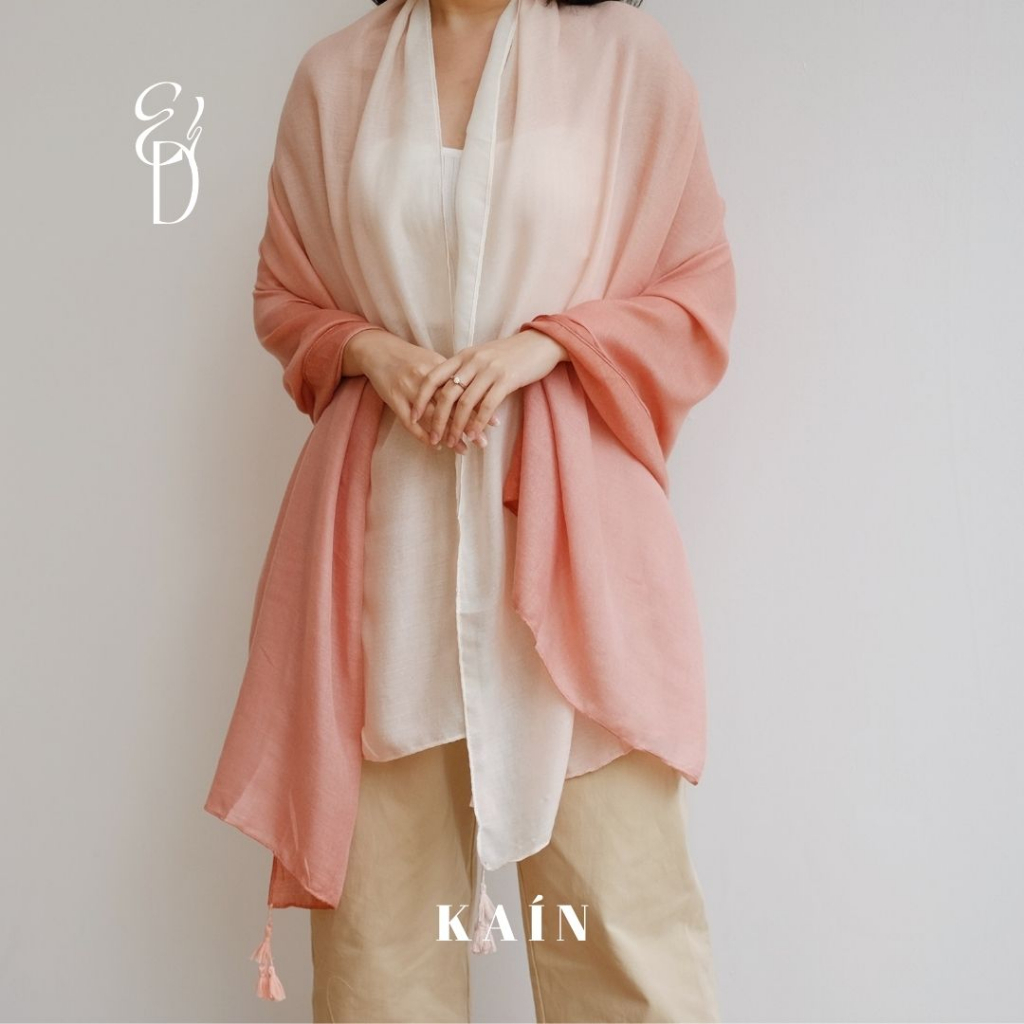 SHOPKAIN LARA shawl in Coral shade - EID COLLECTION