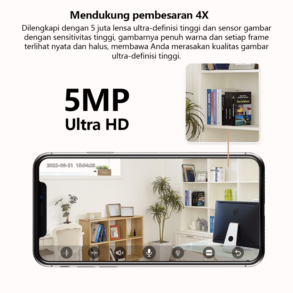 XIHANCAM Panggilan Dua Arah Kamera Pengintai Mini Baterai Internal FHD 5MP Kamera Cctv Mini Tersembunyi Tanpa Kabel Spy Cam Ip Camera Cctv Wifi Hidden Camera Spy Camera Mini Wifi Smart Camera CCTV Indoor Wireless HP Kamera Kecil Tersembunyi Tanpa Wifi