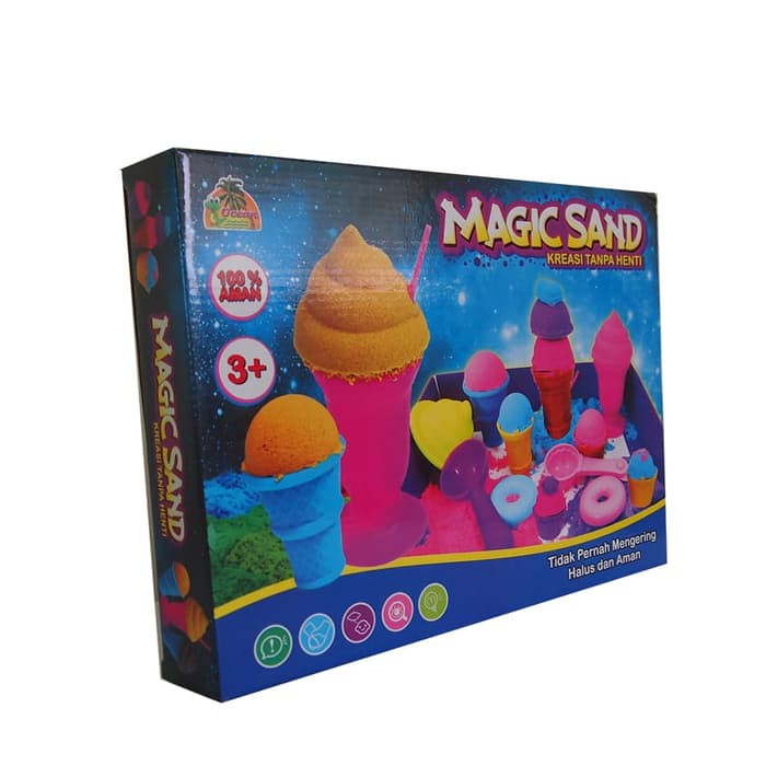 Pasir Kinetik Set Ice Cream Mainan Edukatif Pasir Ajaib Magic Sand 9003