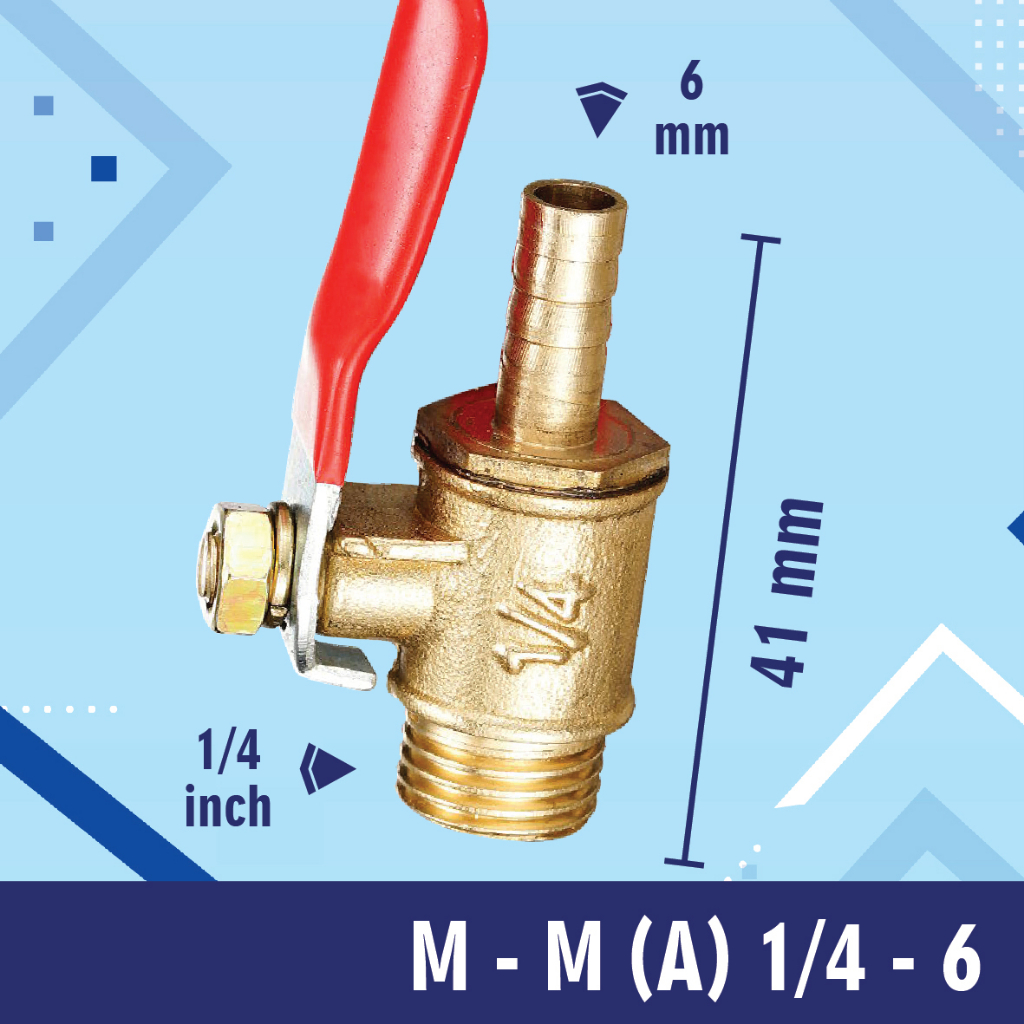 Ball valve kuningan camel 1/2&quot; kran kuningan ball valve kuningan 1/4&quot; 3/8&quot;  male to male M-M (A)