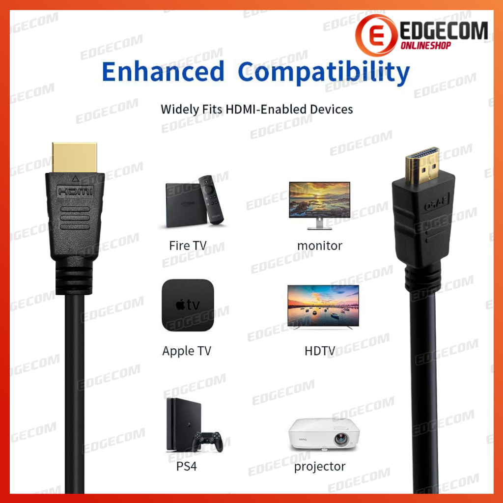 BAFO Kabel HDMI Male to Male V2.0 2 Meter ORIGINAL / HDTV CABLE