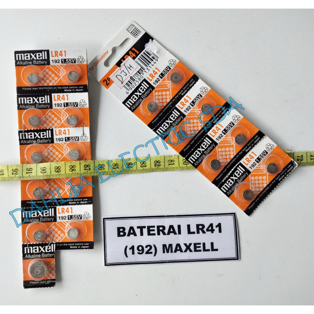 BATERAI LR41 (192) MAXELL