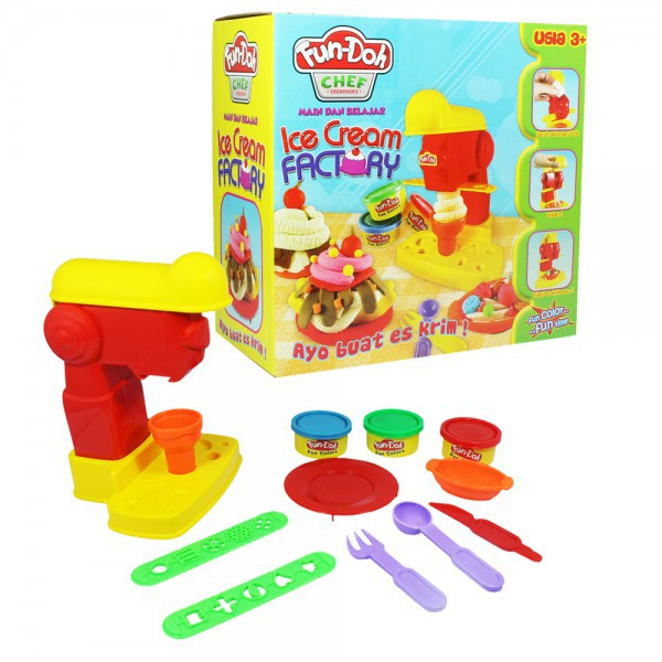 fundoh ice cream factory - Fun Doh - Lilin mainan - mainan edukasi anak 28041