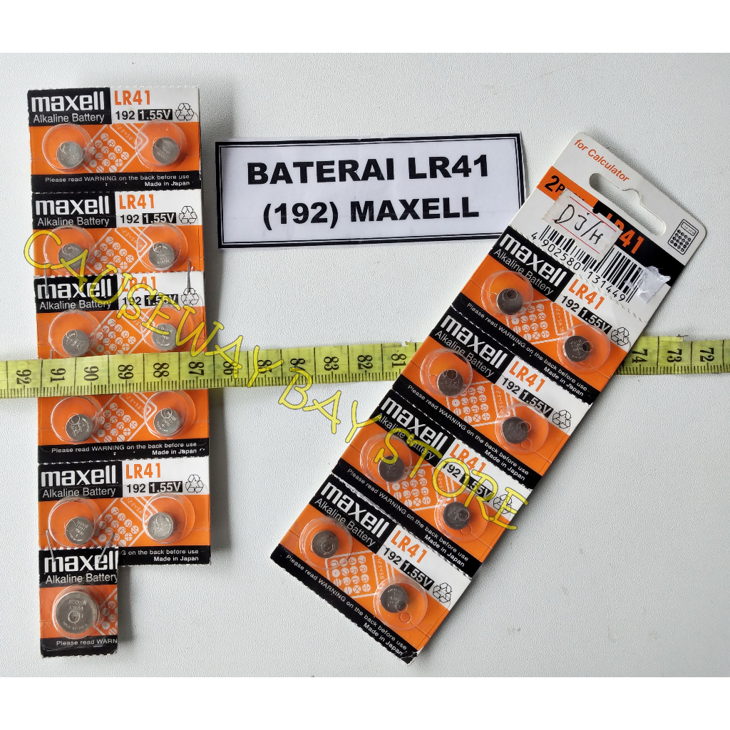 BATERAI LR41 (192) MAXELL