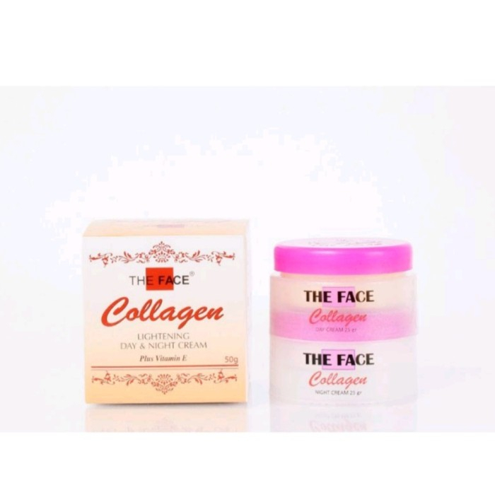 THE FACE COLLAGEN LIGHTENING DAY&amp;NIGHT CREAM WITH VITAMIN E KRIM WAJAH