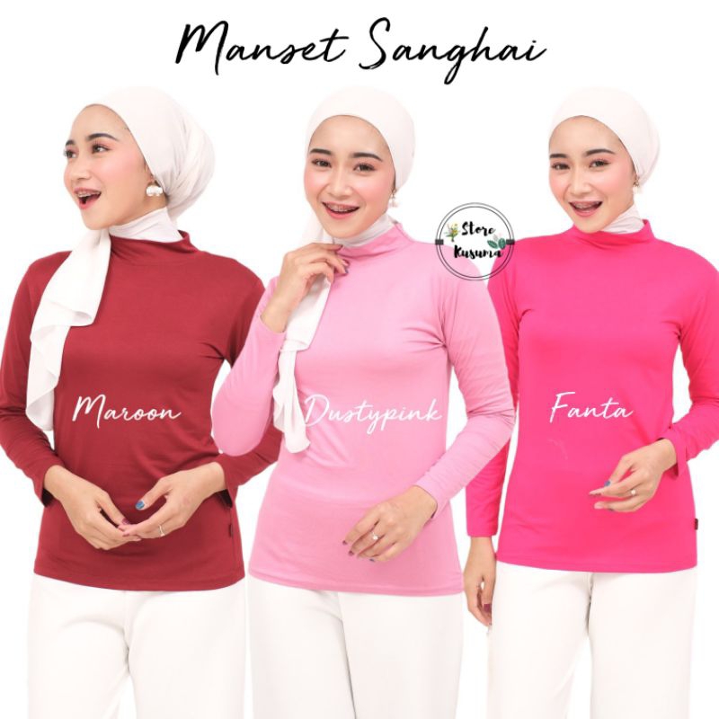 Manset Sanghai Bahan Kaos Rayon Super Adem Ukuran L XL XXL