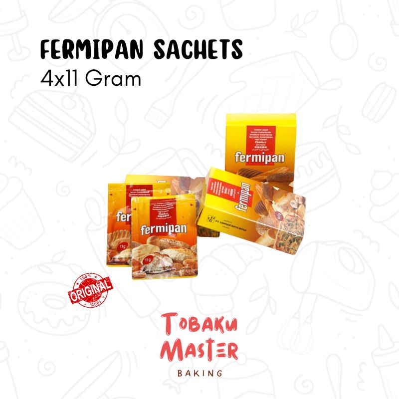 

Fermipan Sachets 11 Gram / Ragi Instant 11 Gram Sachets / Fermipan Sachets 4x11 Gram