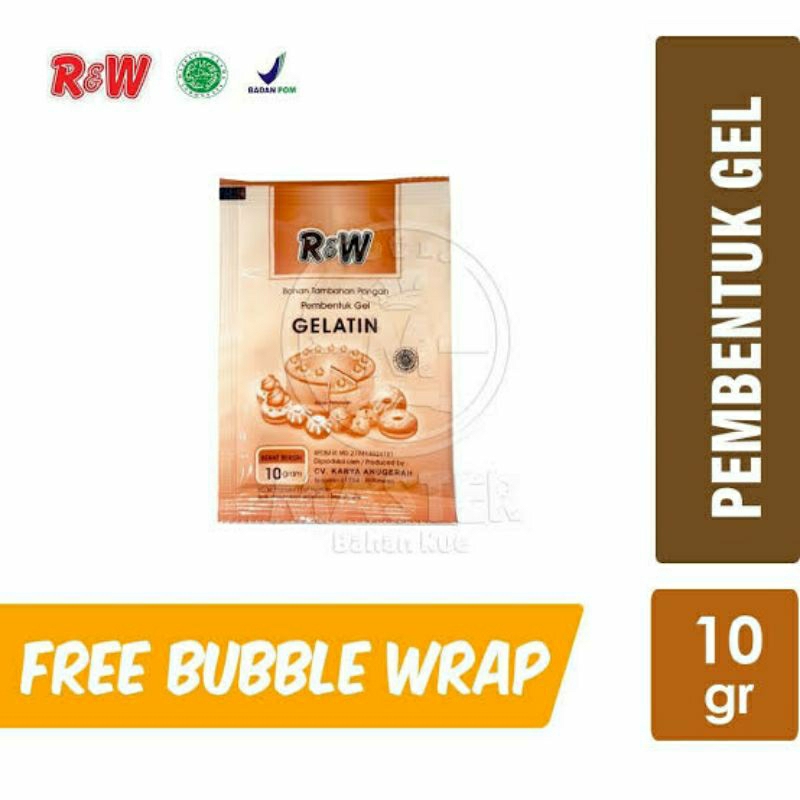 

R&W gelatin sachet 10 gram