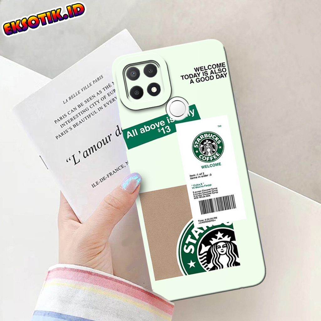 Case OPPO A15 - Eksotik.id - Casing OPPO A15 - Case STARBUCK - Skin Handphone - Silikon OPPO A15 - C
