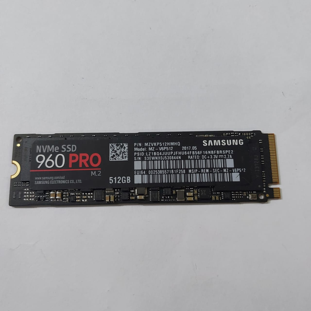 ssd m2 nvme 512gb samsung 960pro