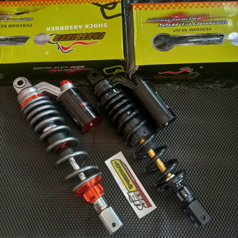 SHOCKBREAKER FASTBIKE COPY KTC EXTREME UKURAN 325MM BLACK DAN GREY
