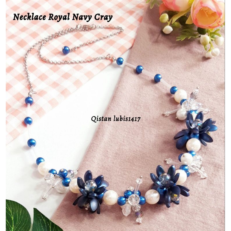 [FREE ANTING HIJAB] CRYATAL BEADS Necklace fashion  Kalung coker kalung viral Panjang kurang lebih 60cm s/d 65 cm