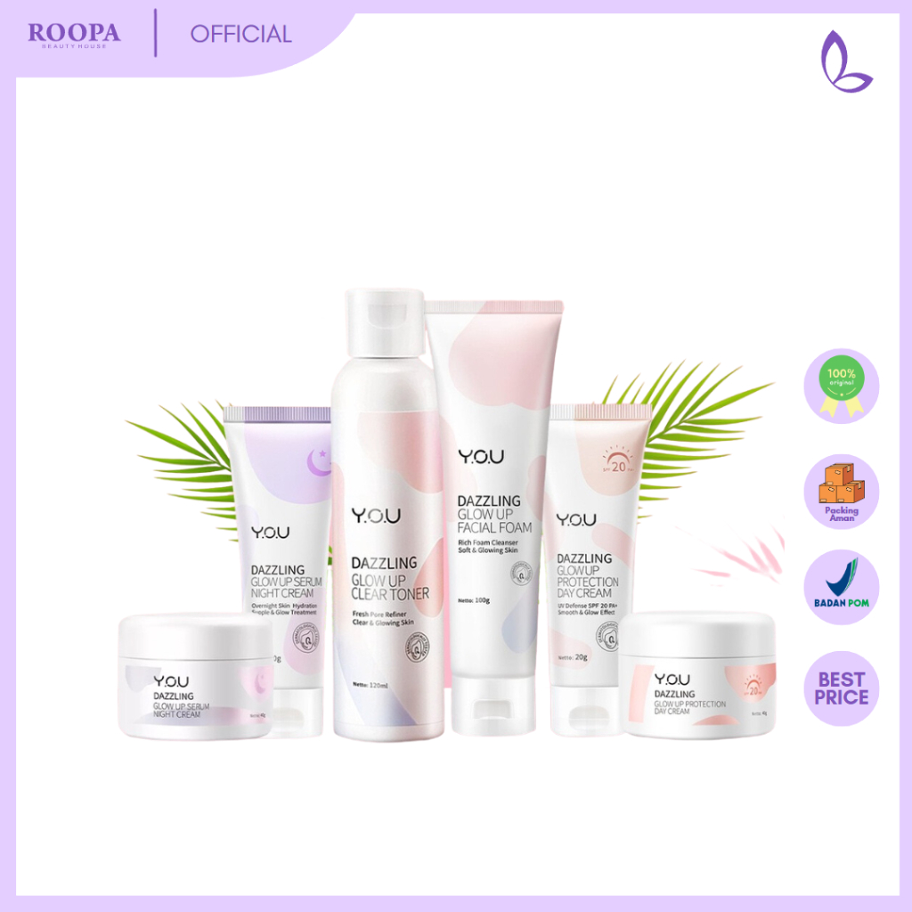 YOU Dazzling Glow Up Series | Dazzling Toner | Dazzling Day Cream | Dazzling Night Cream | Dazzling 