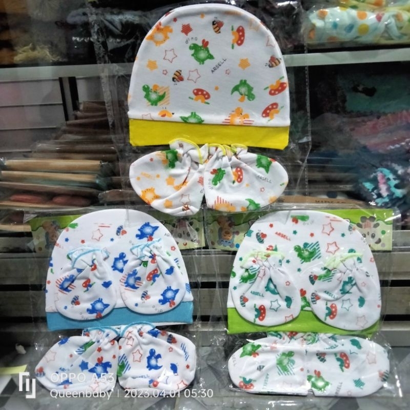 TOPI SET Bayi Newborn Perlengkapan Bayi Baru Lahir