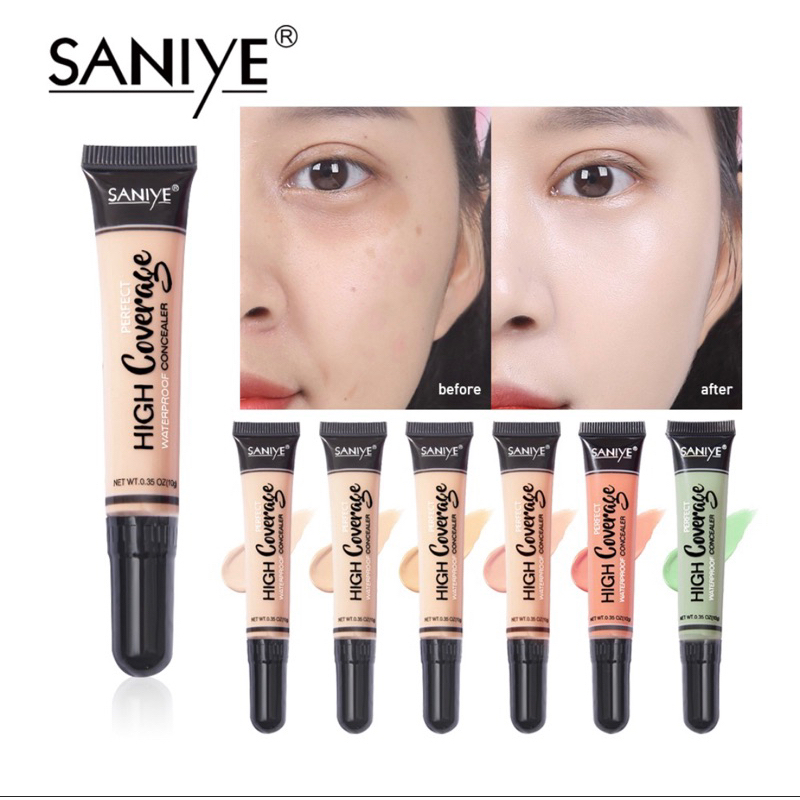 SANIYE R1072 Wajah Concealer Krim Foundation Blemish Cream Face Kosmetik