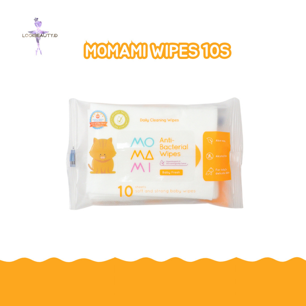 [LB] MOMAMI TOOTH &amp; GUM WIPES 30S- ANTIBACTERIAL WIPES 10S 60S - MOMAMI TISU BASAH BAYI - TISSUE GUSI DAN GIGI BAYI MOMAMI -IMPLORA ANTISEPTIC WIPES 10 SHEETS