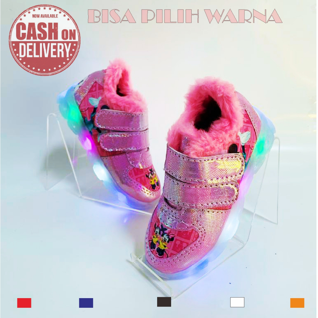 Sale Sepatu Anak Led Import SZ 21-32 Model HELLO KITTY Fashion