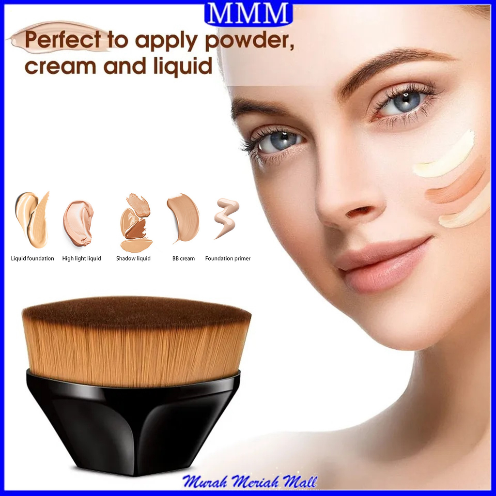 MMM Brush Bedak Brush Foundation Cushion Kotak Korea Original Professional Foundation Brush Kuas Make Up Kuas Bedak Tabur Powder Gagang Pendek