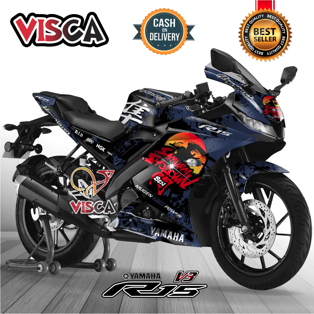 (COD) Decal R15 V3 Full Body Keren Stiker R15 V3 Full Body Keren Striping R15 V3 Variasi Hayabusa