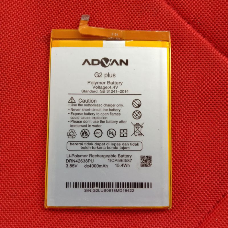 Baterai Battery Batre ADVAN G2 PLUS ORIGINAL CABUTAN HP