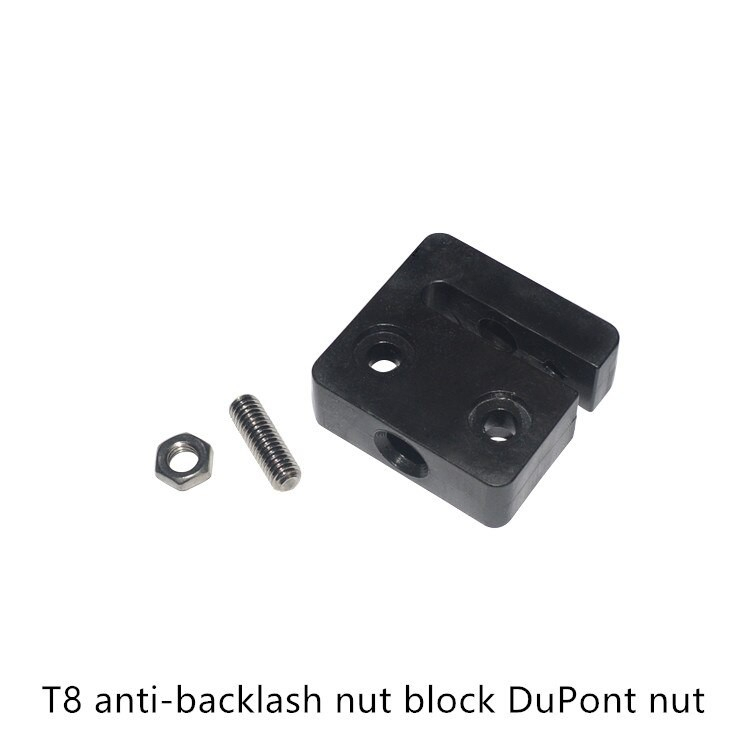 [HAEBOT] T8 Openbuilds Nut Anti Backslash Pengunci Lead Screw Pitch 2mm Lead 8mm Block POM ACME CNC Adjustable 3D Printer Trapezoidal Loaded Nut Ulir Mekanik Start 4 Mur Screw Mechanical Part