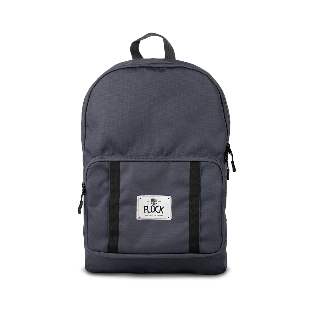 (New Product) FLOCK Stripe Backpack - Dark Grey