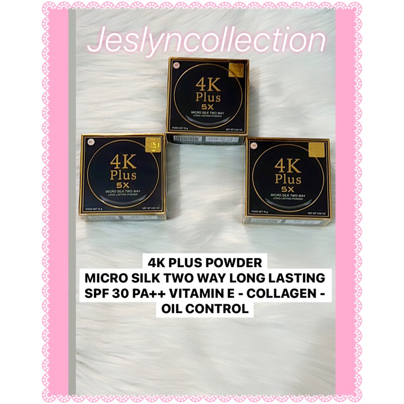 4K PLUS POWDER Micro Silk Two Way Long Lasting  SPF 30 PA++ Vitamin E