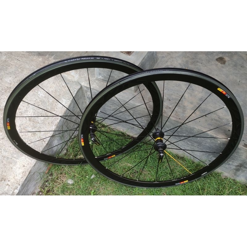 wheelset mavic cosmic slr pro 4cm 700c second siap pakai