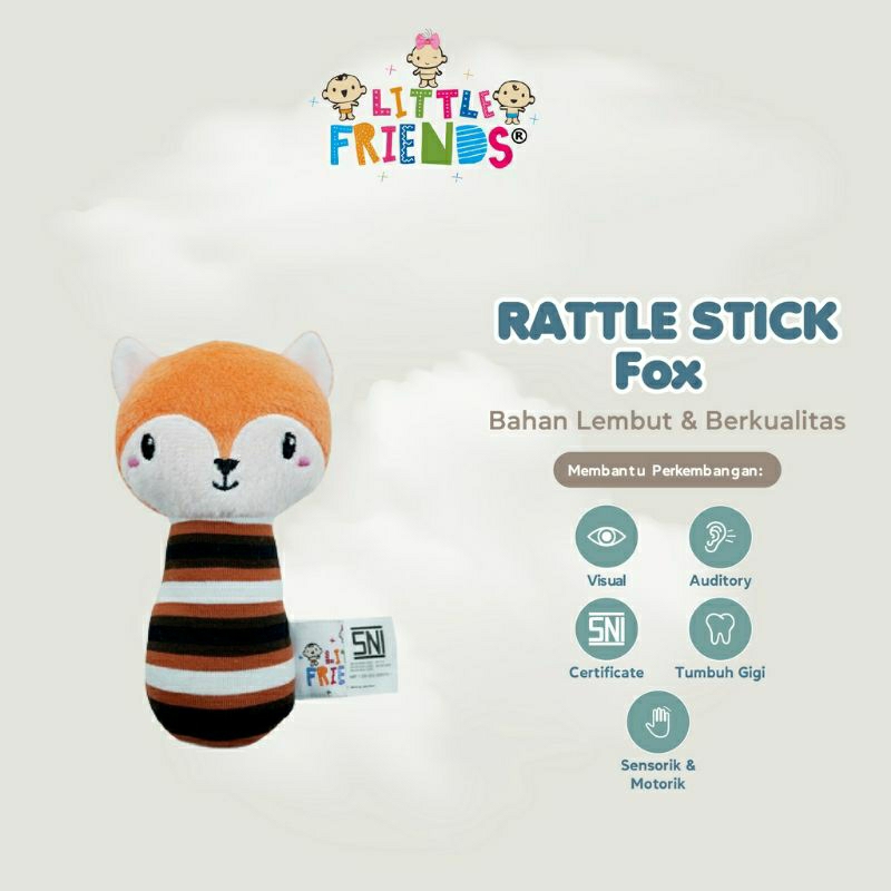 BONEKA RATTLE STICK LITTLE FRIENDS