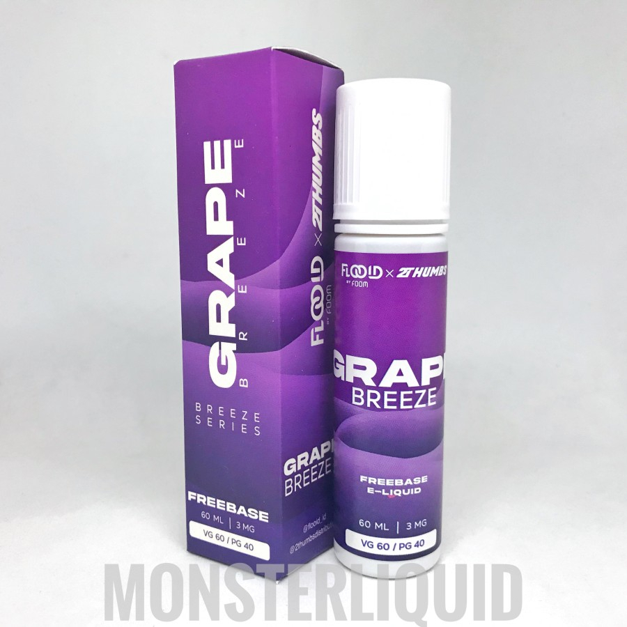 FOOM GRAPE BREEZE SERIES BY FLOOID X 2THUMBS 3MG 60ML