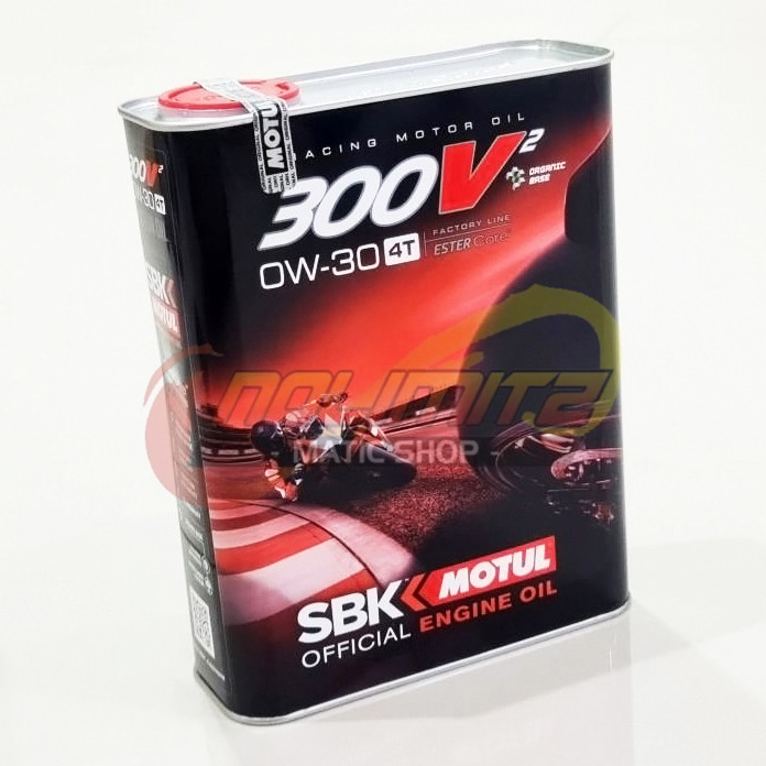 Oli Motul 300V² 0W-30 2L Factory Line Ester Core SBK Racing Motor Oil