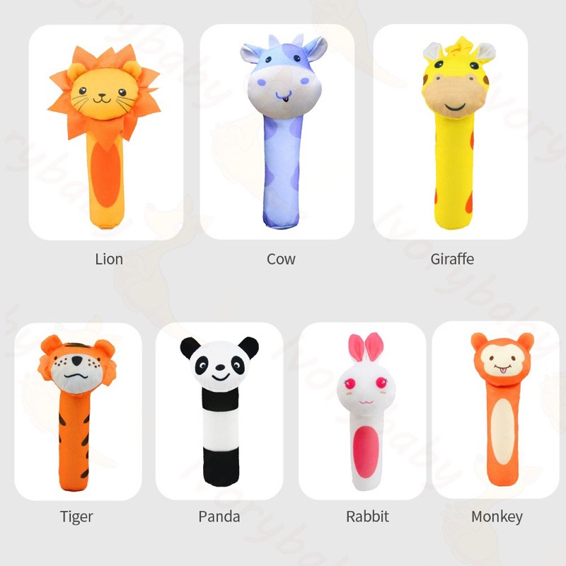 Boneka Stick / Rattle stick mainan bayi tongkat genggam rattle bayi