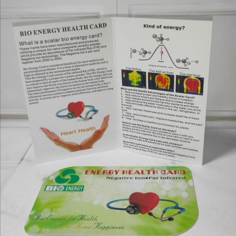 Kartu Kesehatan Energi Bio Quantum Negatif ion 5000 cc