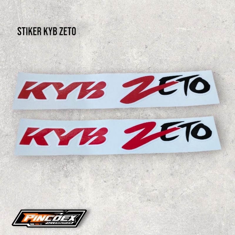 stiker bottom shock kyb zeto