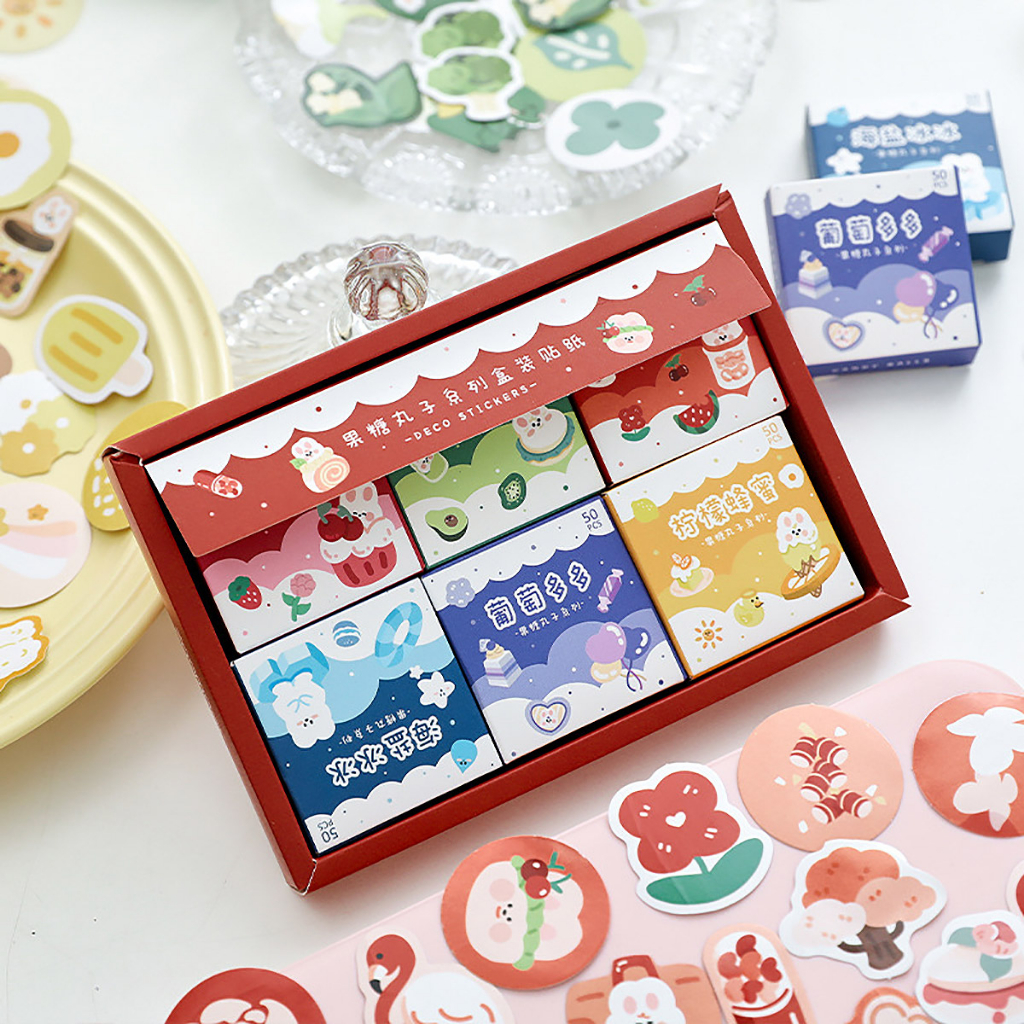 

Tiny Box of Colors Flakes Stickers Set