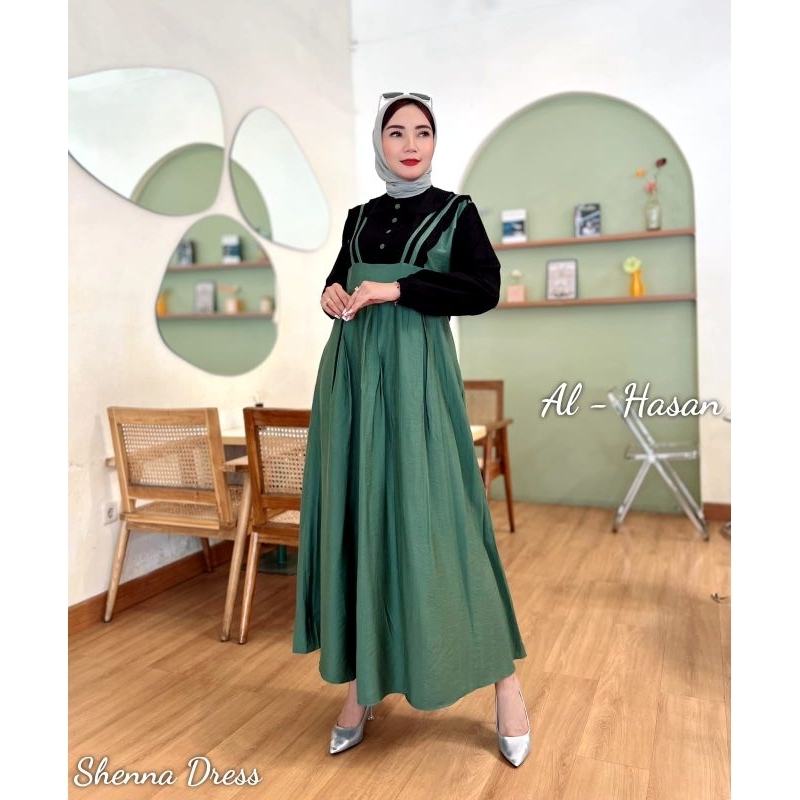 ALANA Dress Alhasan //SHENNA Gamis Muslimah Al Hasan // Dress Muslimah