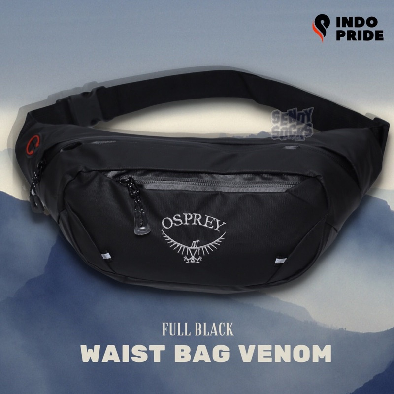 Tas Selempang Osprey Venom Pria Waterproof Waist Bag Pria Anti Air Anti Sobek Sling Bag Crossbody Multiguna