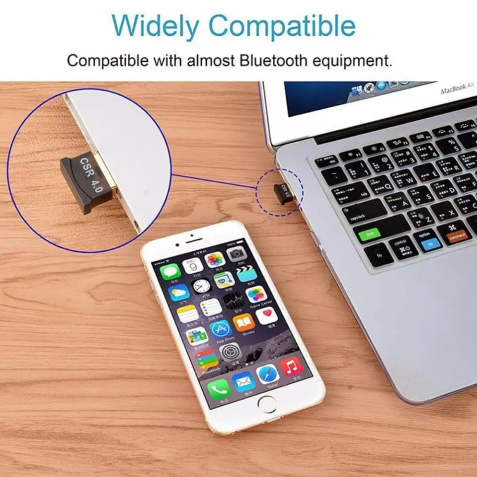 USB Receiver Bluetooth Dongle Adapter CSR v 4.0 Di PC / Komputer / Laptop