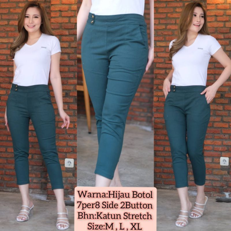 CELANA WANITA 7/8 PANTS BAHAN KATUN