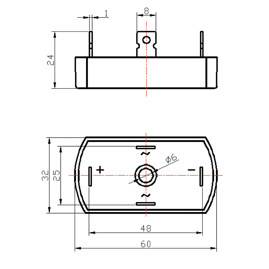 DIODA DIODE BRIDGE LONJONG QL 6010 60A 1000V 60 AMPERE 1000 VOLT