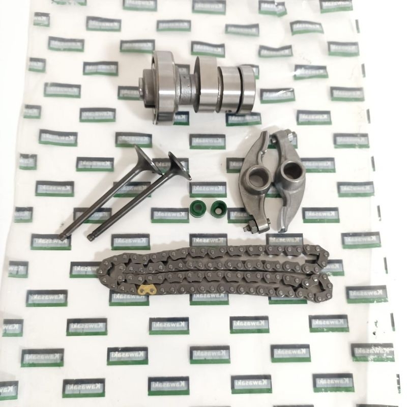 PAKET TURUN MESIN KLX 150 NOKEN AS PLATUK KLEP PAYUNG SEAL KLEP RANTAI KETENG KAWASAKI TERDIRI DARI  1pcs NOKEN AS KLX 2pcs PLATUK KLX IN EX 2pcs PAYUNG KLEP IN EX 2pcs SEAL KLEP 1pcs RANTAI KETENG