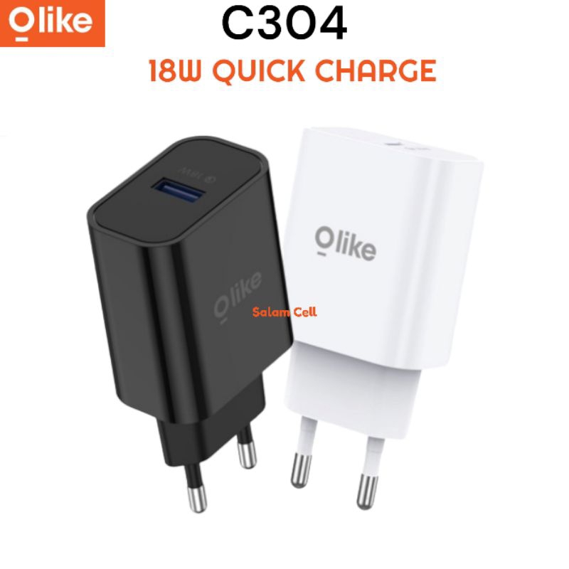 Charger Hp Micro Usb Type-C iPhone OLIKE C304 18W Fast&amp;Quick Charging Original Garansi Resmi