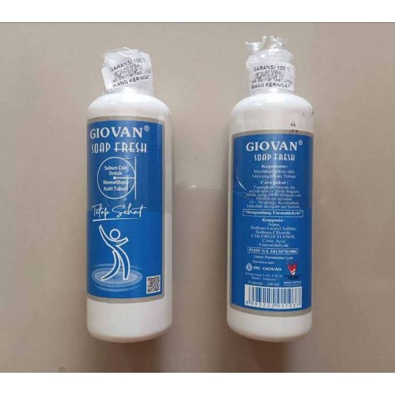 GIOVAN SOAP FRESH 240 ML / SABUN BAYI CAIR GIOVAN SOAP BESAR 240 ML