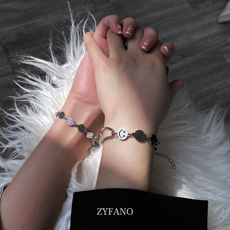 Smaify Bracelet - Gerang Rantai Titanium Dapat Dipakai Pria Dan Wanita Gelang Rantai Titanium Gelang