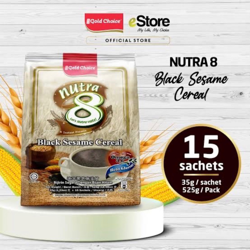 

15PCS SEREAL NUTRA 8 SEREAL WIJEN HITAM BLACK SESAME CEREAL