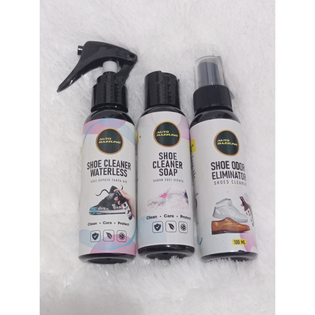 SR25 - PAKET LENGKAP PERAWATAN PEMBERSIH SEPATU SHOE CLEANER AUTO DAZZLING LAUNDRY CUCI PARFUM