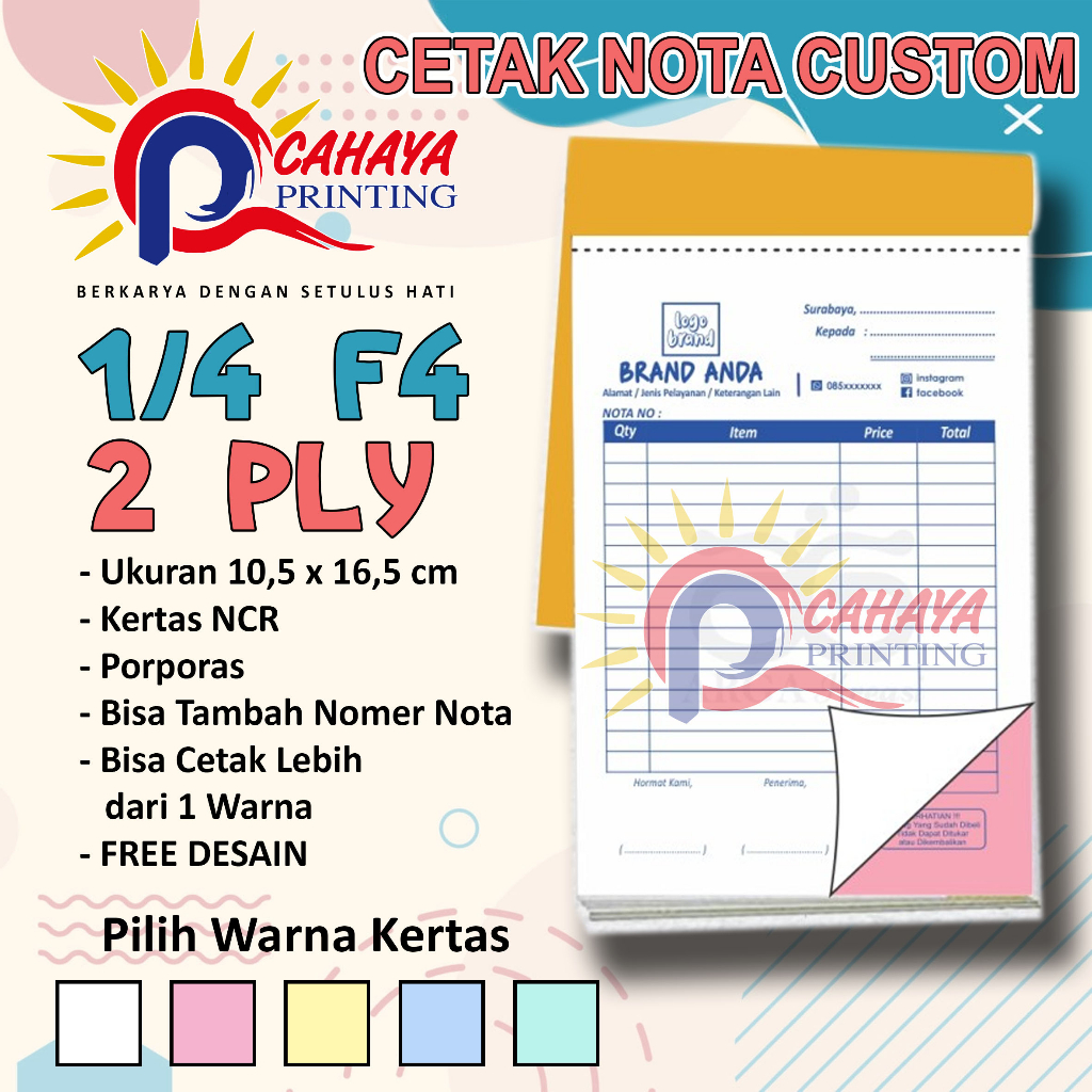 

NOTA CUSTOM 2 PLY Uk. 1/4 Folio