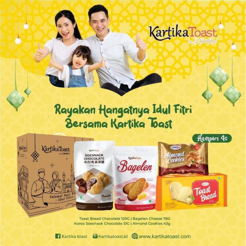 

HAMPERS KARTIKA TOAST 4S BY KARTIKA SARI FREE KARTU UCAPAN