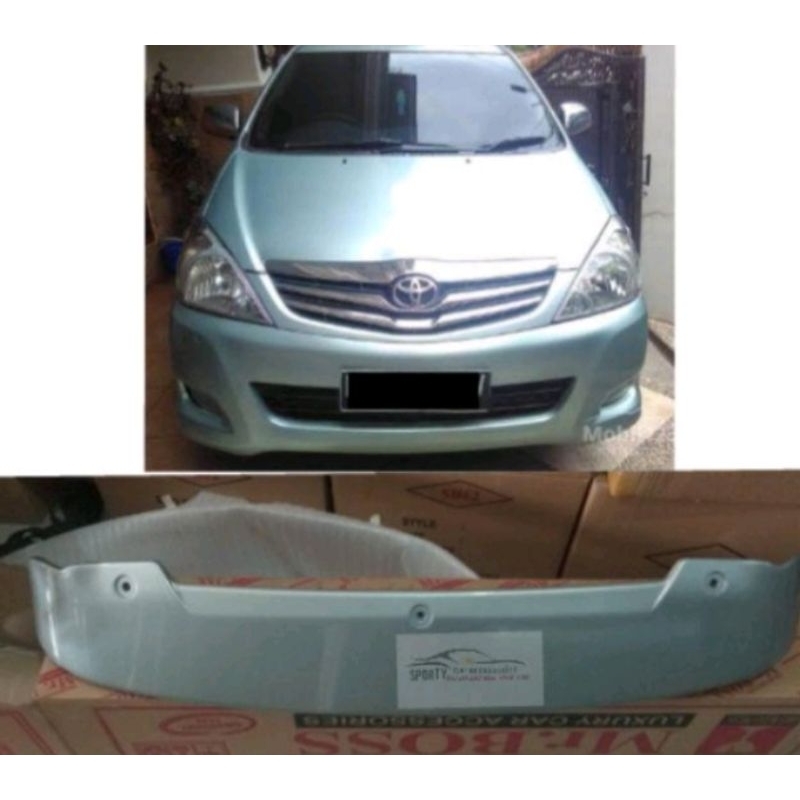 spoiler kijang inova innova luxury light green (with lamp) 2005 2008 2010 2012 2014